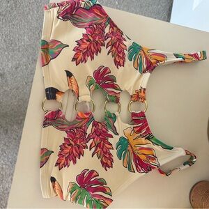Tropical Floral Bikini Top